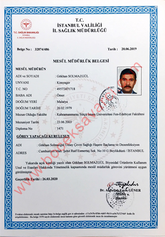 Böcek Haşere İlaçlama