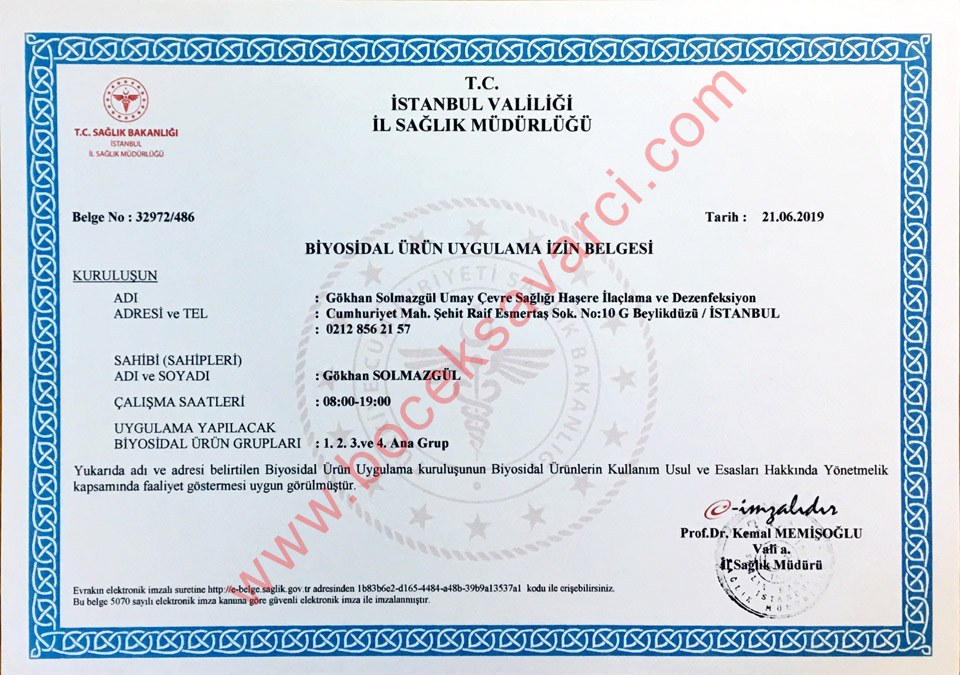 Böcek Haşere İlaçlama