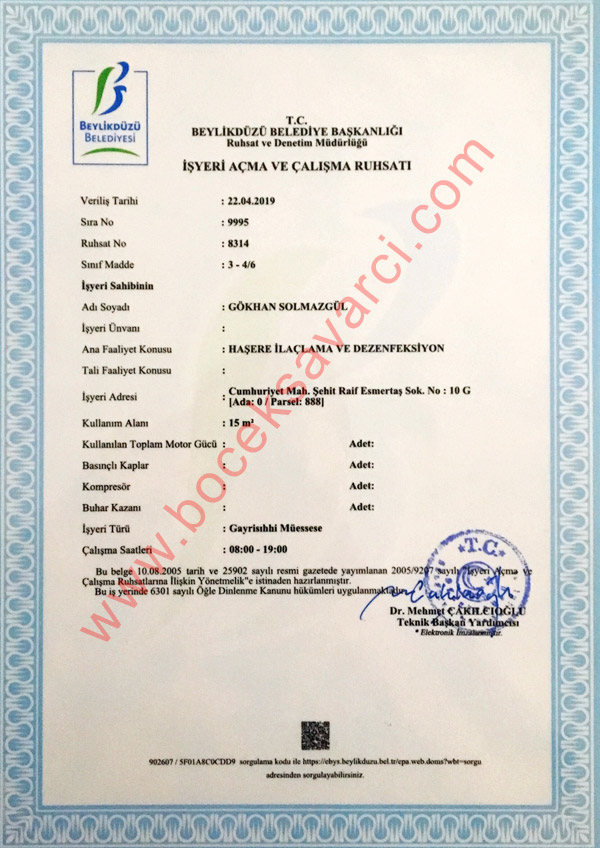 Böcek Haşere İlaçlama