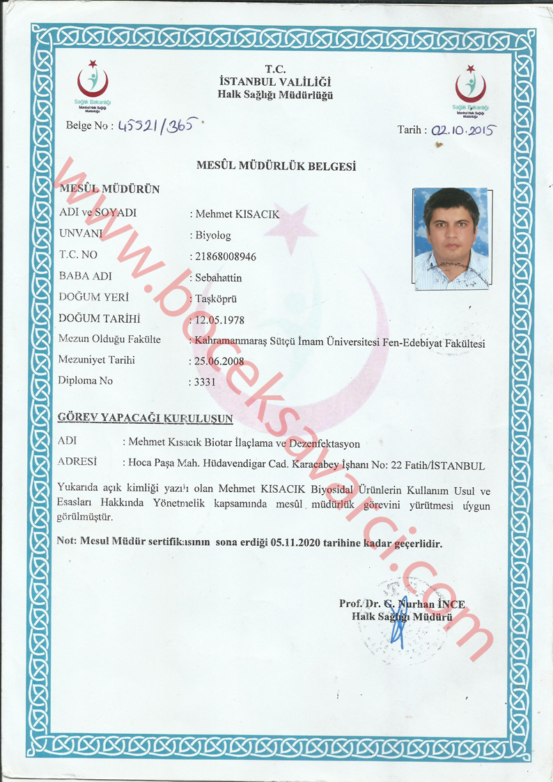 Böcek Haşere İlaçlama